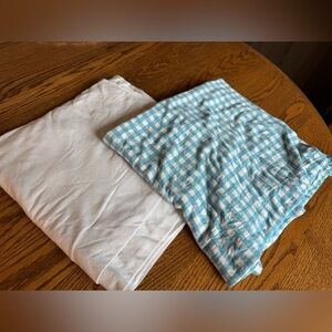 2 Name Brand Stretchy Swaddle Blankets (like new) Gigi and Max, and Copper Pearl